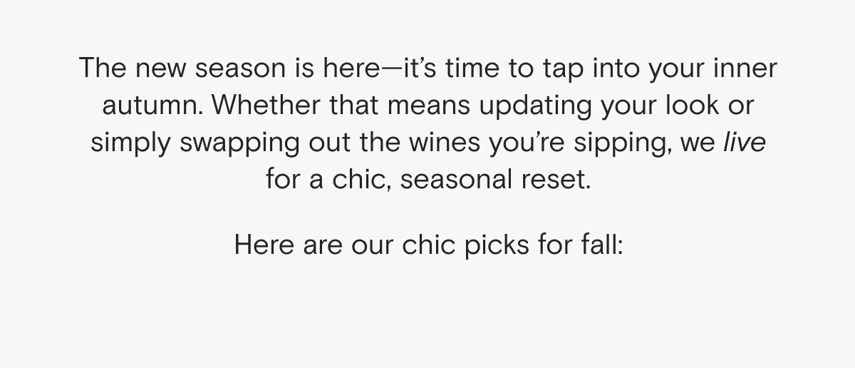 Shop Chic Fall Sips