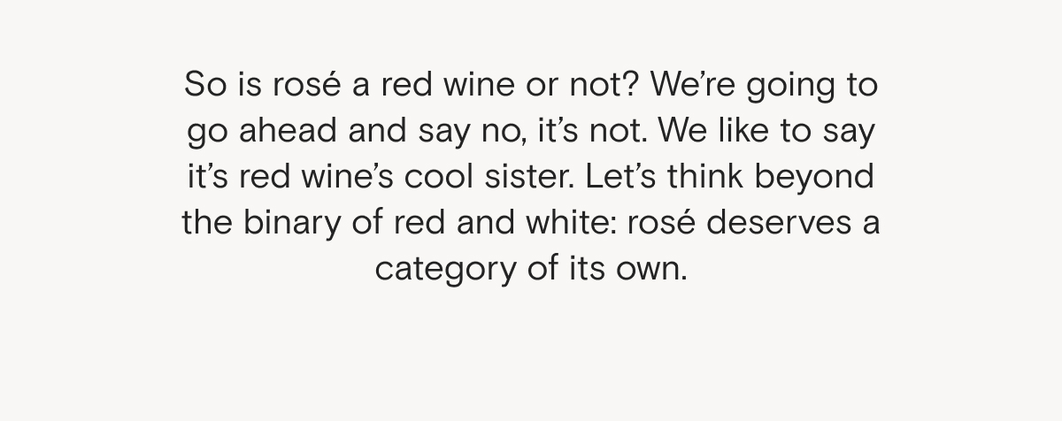 Is rosé a red wine?