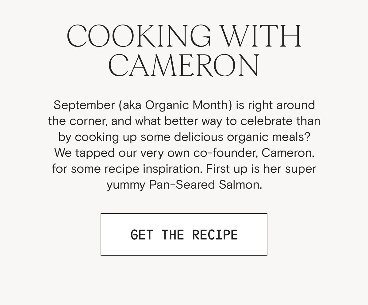 Get Cameron's Salmon Recipe