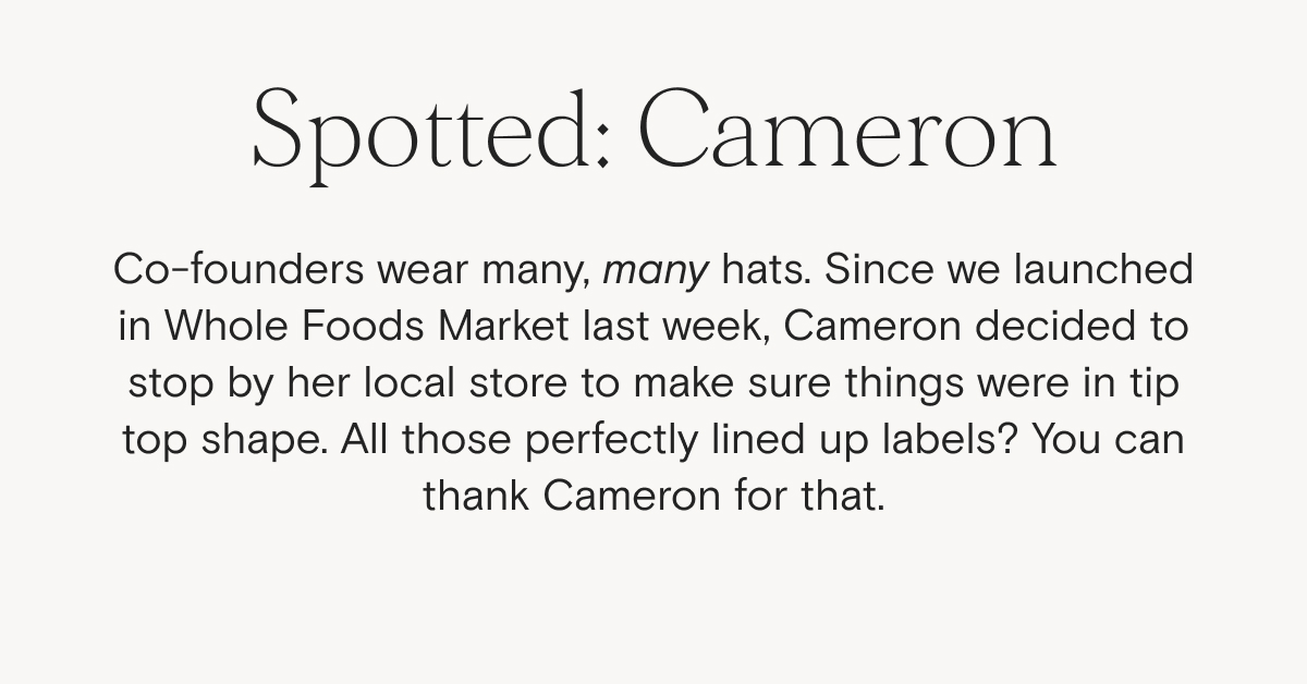 Spotted: Cameron