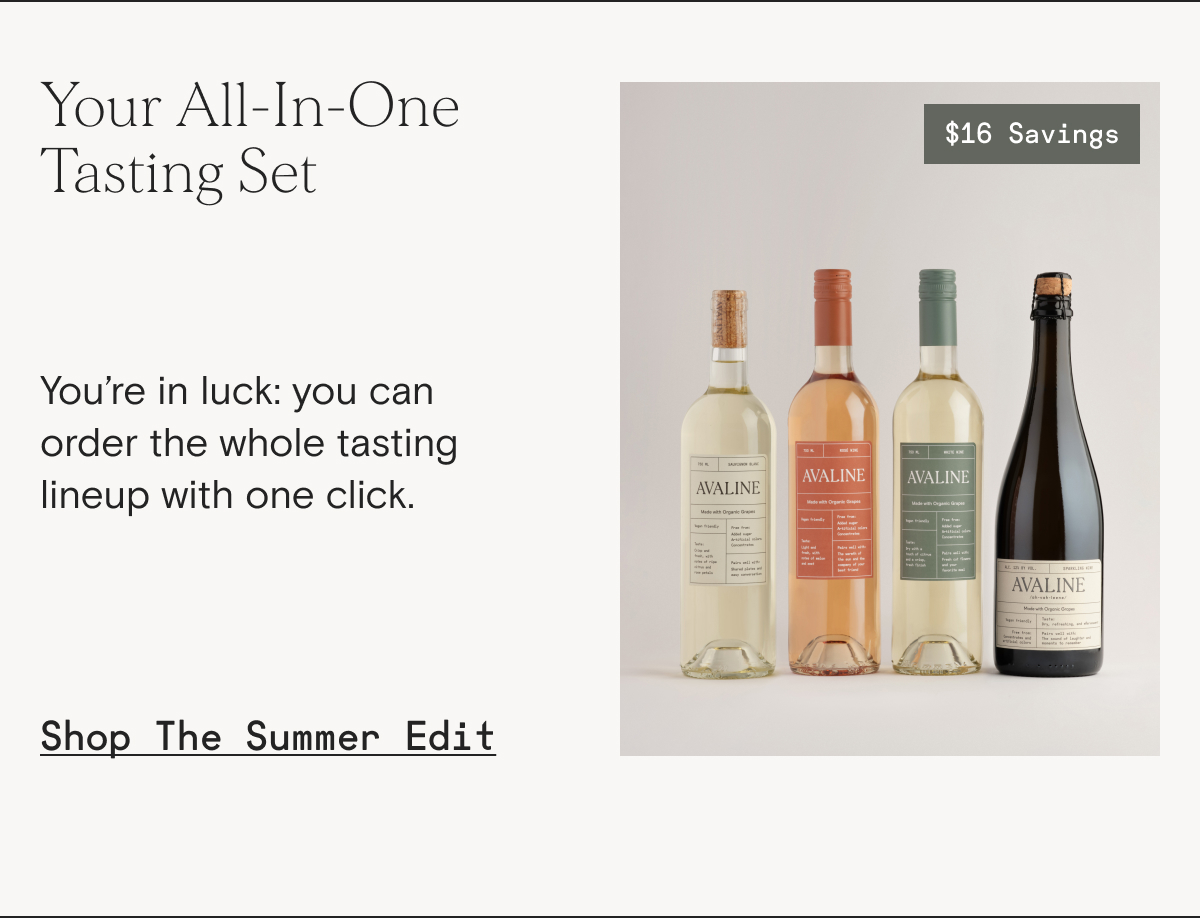 Your All-In-One Tasting Set