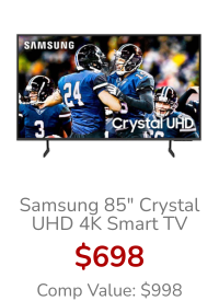 Samsung Crystal UHD DU7200 85-Inch Smart TV