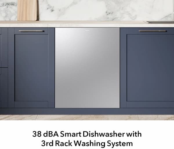 Samsung Bespoke 38dBA Auto Open Door Dishwasher in Fingerprint Resistant Stainless Steel