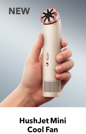 Dyson HushJet Mini Cool Fan in Stone/Blush