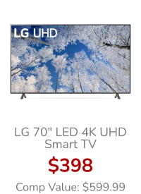 LG UQ7070 Series LED 4K UHD Smart TV 70-inch with webOS - 70UQ7070ZUD