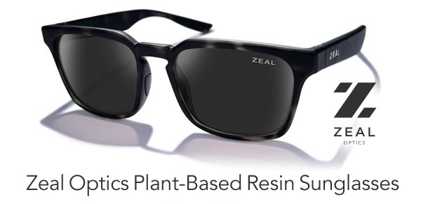 Zeal Optics Whittier Sunglasses Plant-Based Oversized Square 54mm