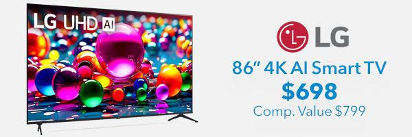 LG UA77A Series TV UHD AI 4K Smart 86-Inch - 86UA7700AUA $698 SALE