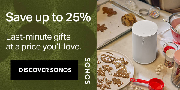 Save up to 25% on SONOS
