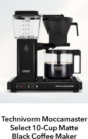 Technivorm Moccamaster KBGV Select 10-Cup Matte Black Coffee Maker