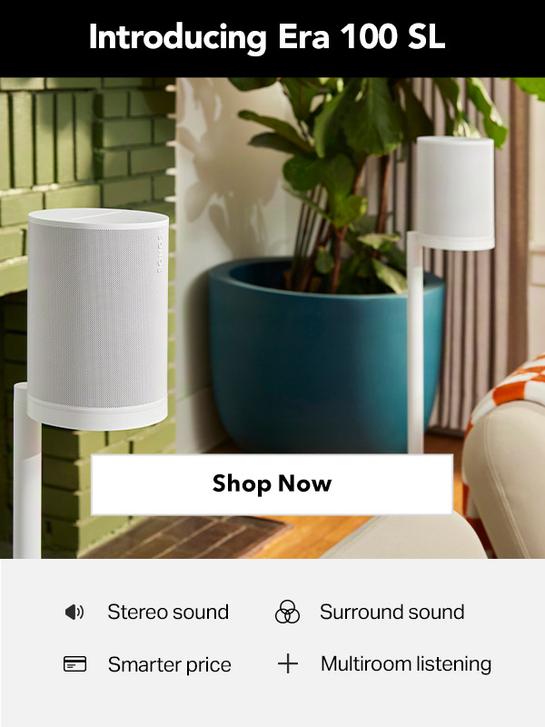 Sonos Era 100 SL Bluetooth and WiFi Home Speaker