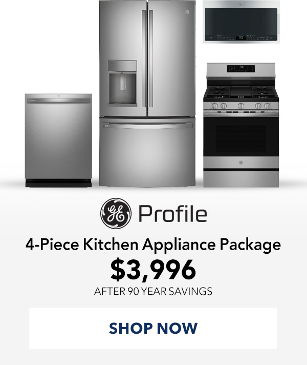 GE Profile Stainless French Door Refrigerator & Gas Range Package