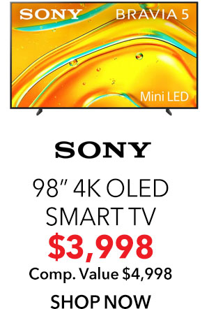 Sony BRAVIA 5 Mini LED TV 98-Inch 4K Smart with Google TV