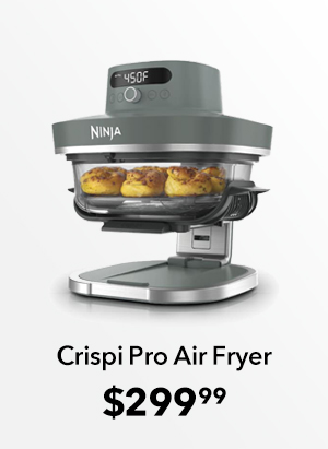 Ninja Crispi Pro 6-in-1 Countertop Glass Air Fryer in Ash Gray