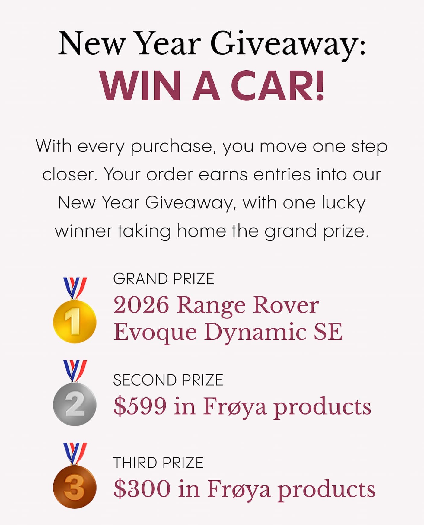 New Year Giveaway: WIN A CAR!