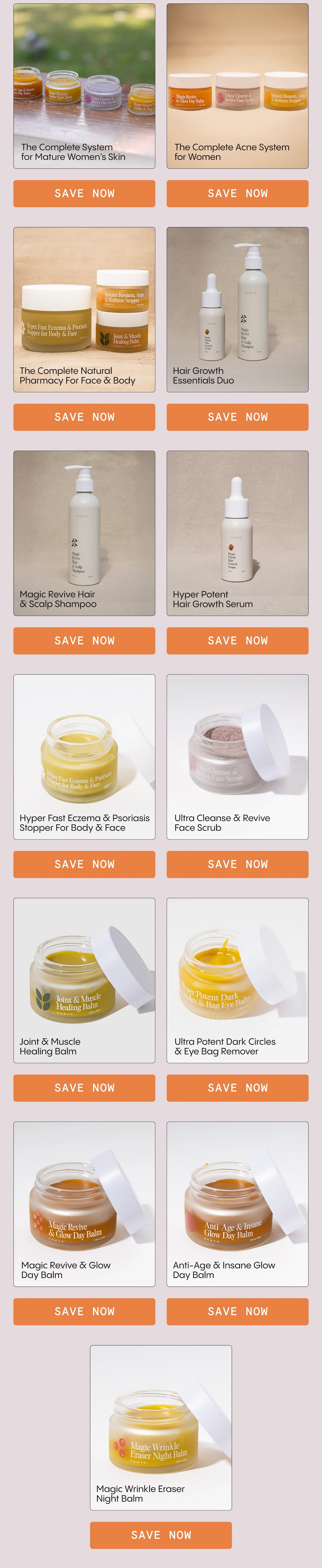 save on all products!