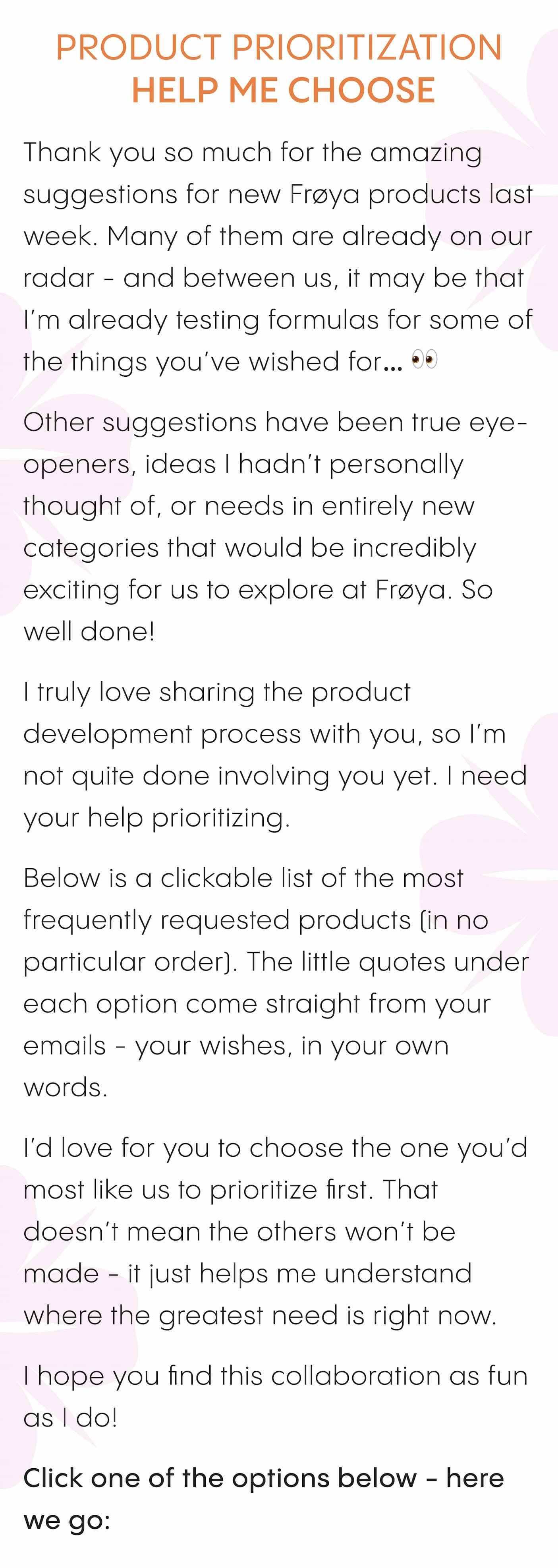 Product prioritization  help me choose