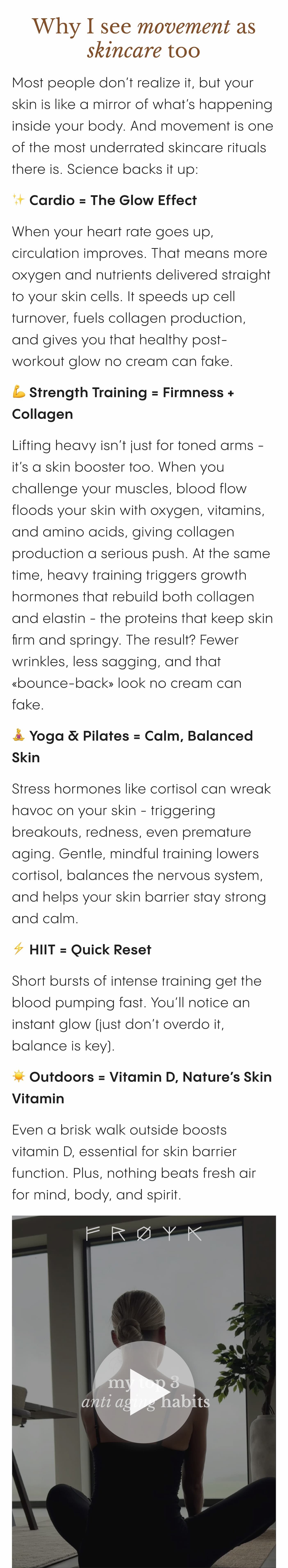 Why I see movement as skincare too 