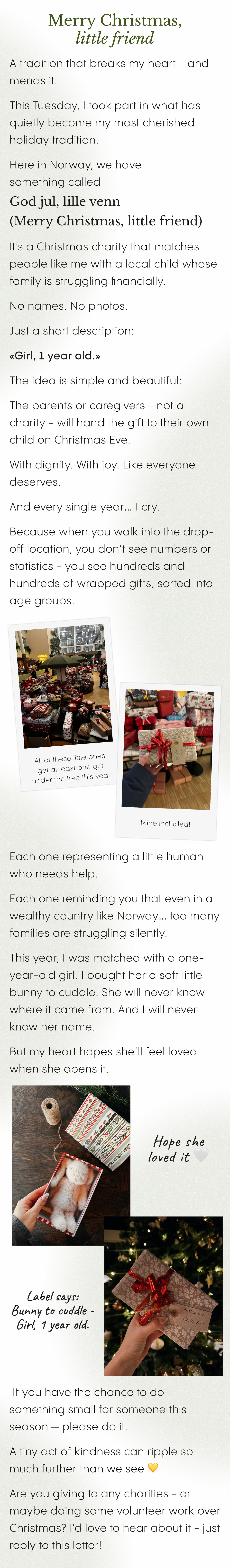 Merry Christmas, little friend