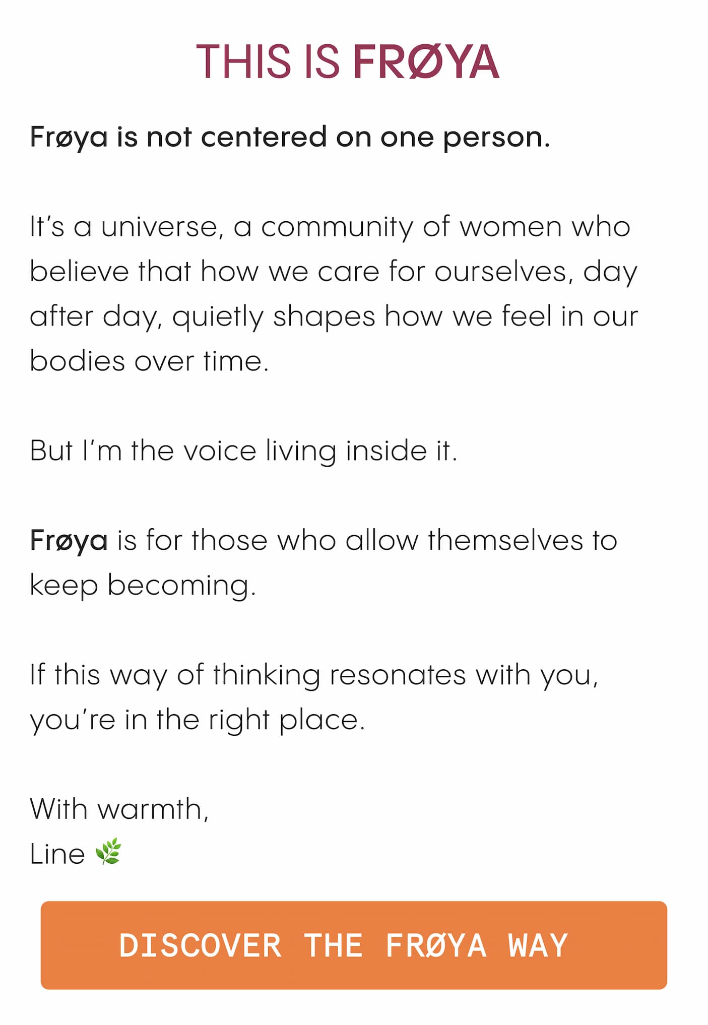 THIS IS FRØYA - Discover the Frøya way