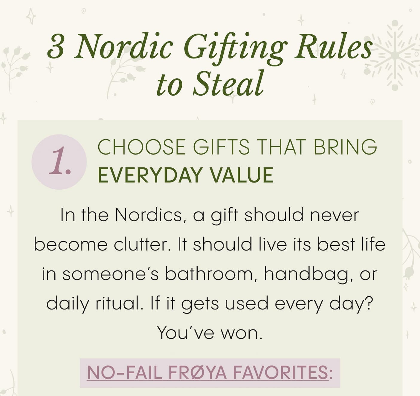 Choose Gifts That Bring Everyday Value