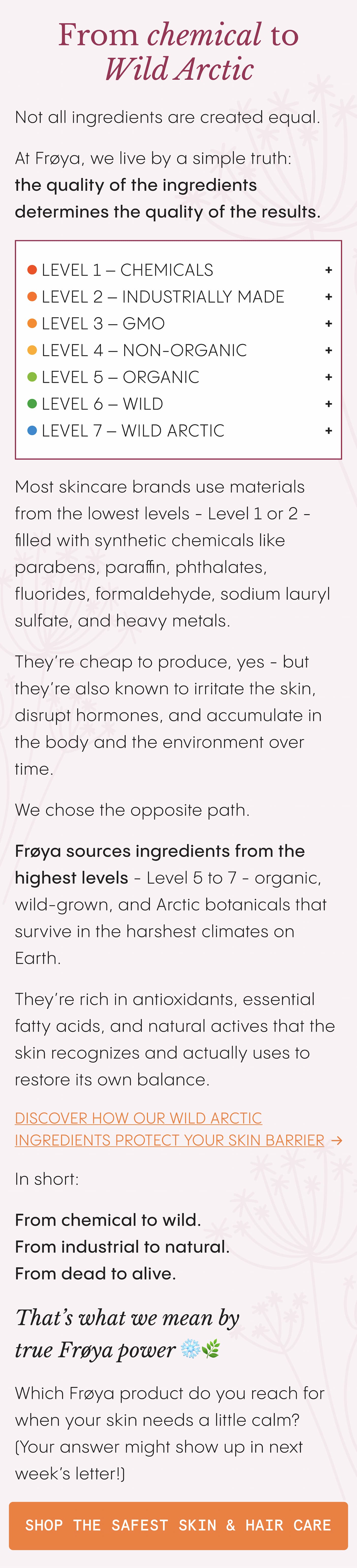 Discover how our wild Arctic ingredients protect your skin barrier