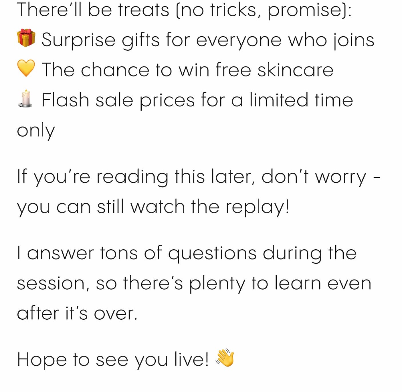 The live starts in just about an hour - streaming on Instagram 