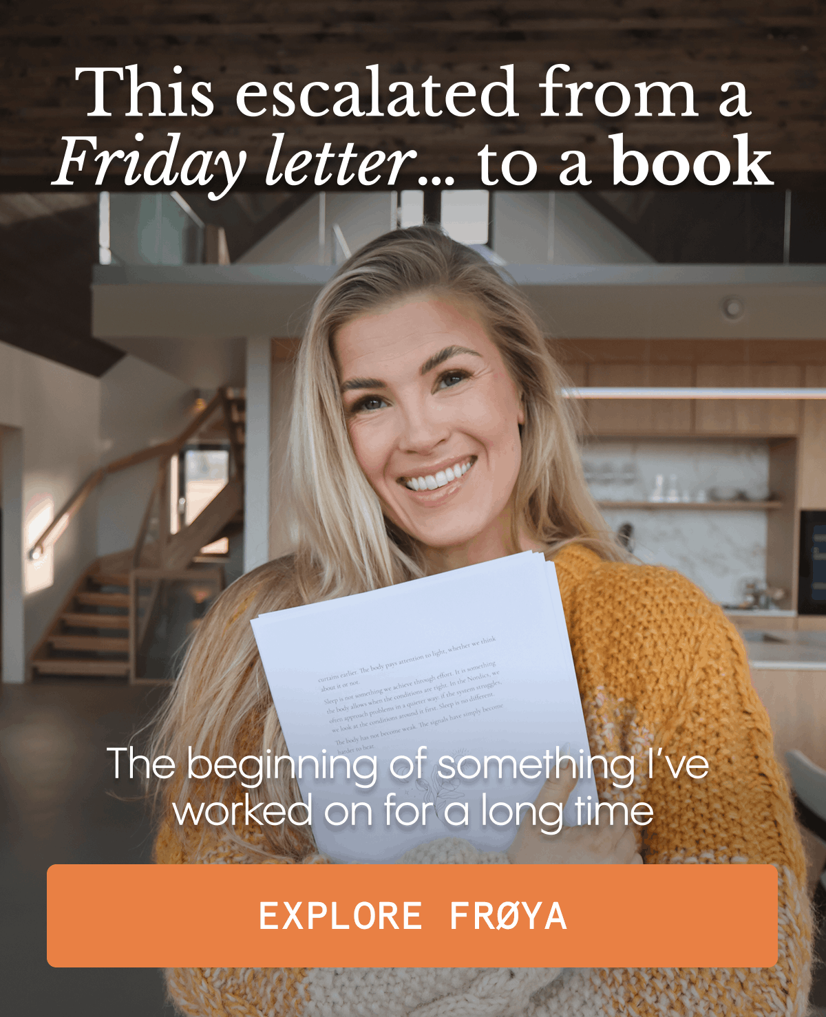 This escalated from a Friday letter… to a book