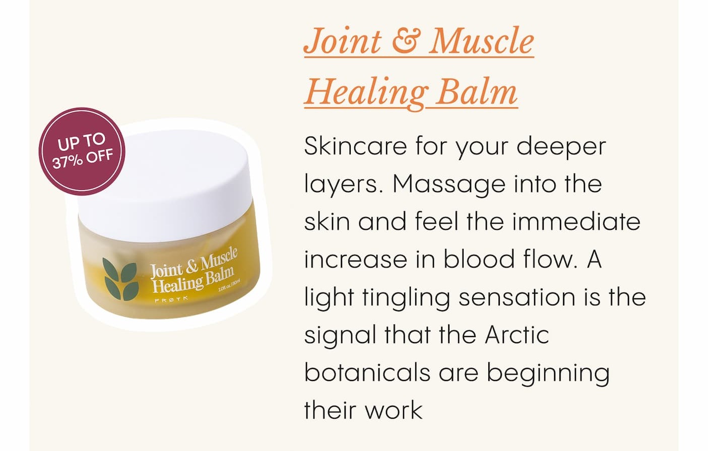 Joint & Muscle Healing Balm