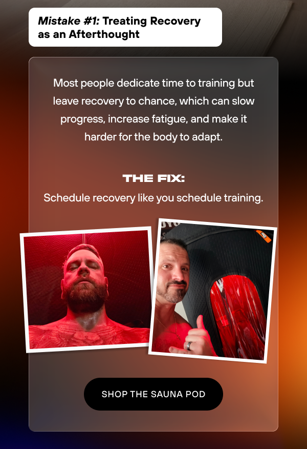 The Sauna Pod - treating recovery as an afterthought