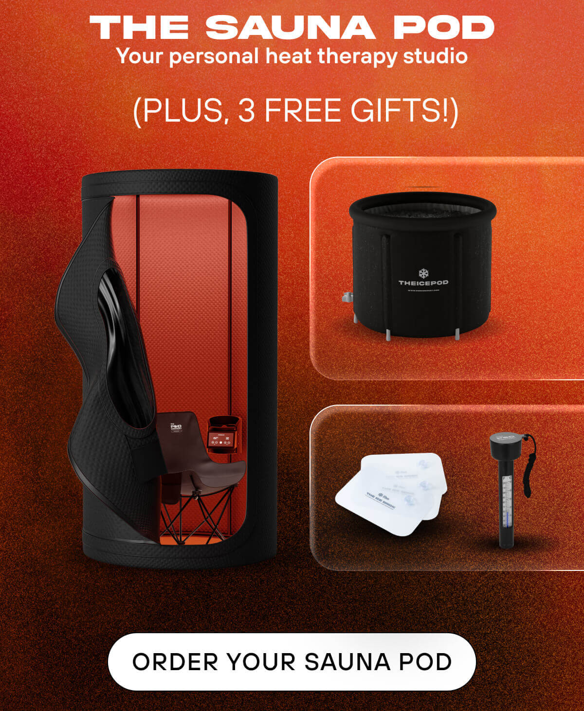 The Sauna Pod  Your personal heat therapy studio (plus, 3 free gifts!) 