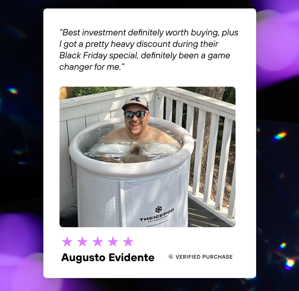 ⭐⭐⭐⭐⭐  “Best investment definitely worth buying, plus I got a pretty heavy discount during their Black Friday special, definitely been a game changer for me.” - Augusto Evidente 