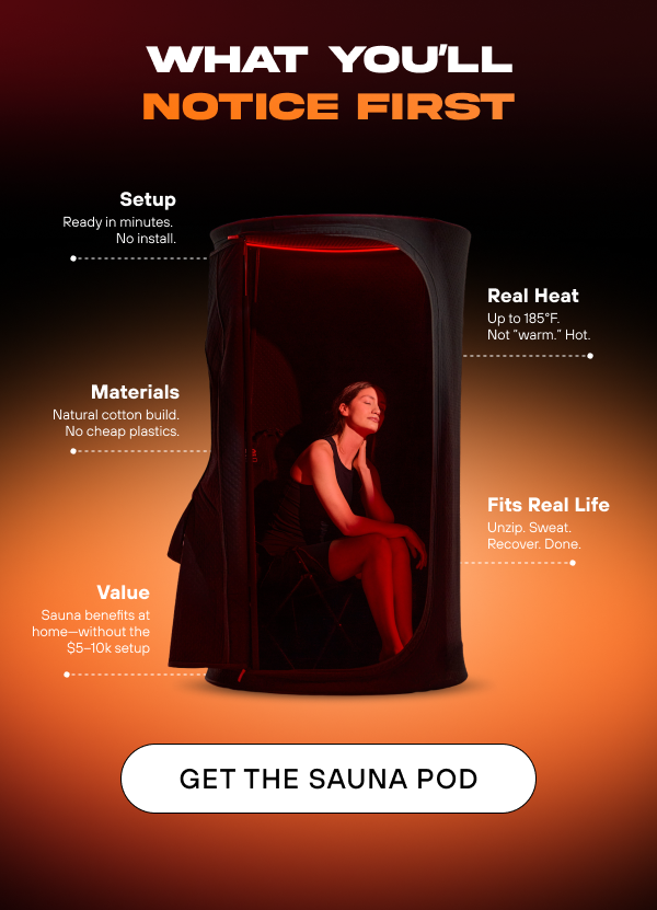 Sauna Pod features