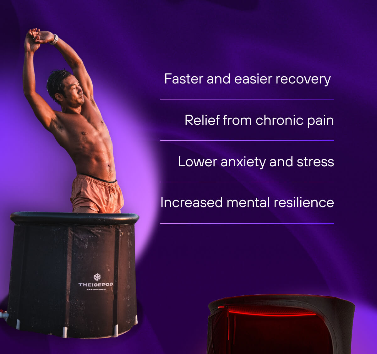 You’d be mad to miss it.  Faster and easier recovery  Relief from chronic pain  Lower anxiety and stress  Increased mental resilience 