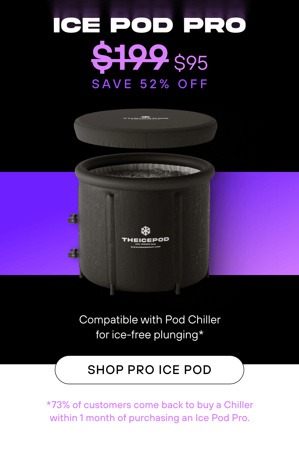 Ice Pod Pro  Compatible with Pod Chiller for ice-free plunging*   SHOP PRO ICE POD  *73% of customers come back to buy a Chiller within 1 month of purchasing an Ice Pod Pro. 