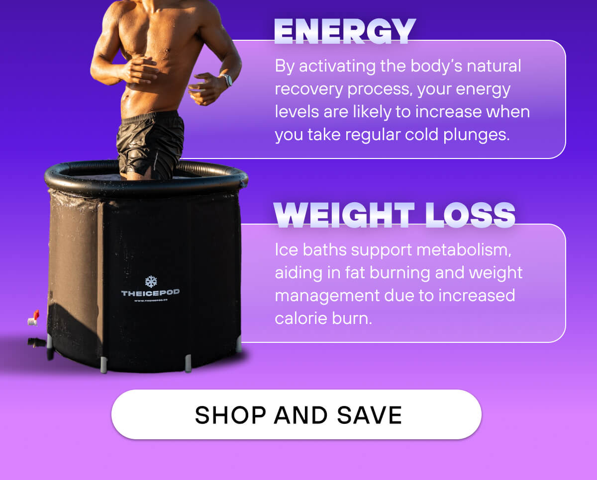 By activating the body’s natural recovery process, your energy levels are likely to increase when you take regular cold plunges. Ice baths support metabolism, aiding in fat burning and weight management due to increased calorie burn.