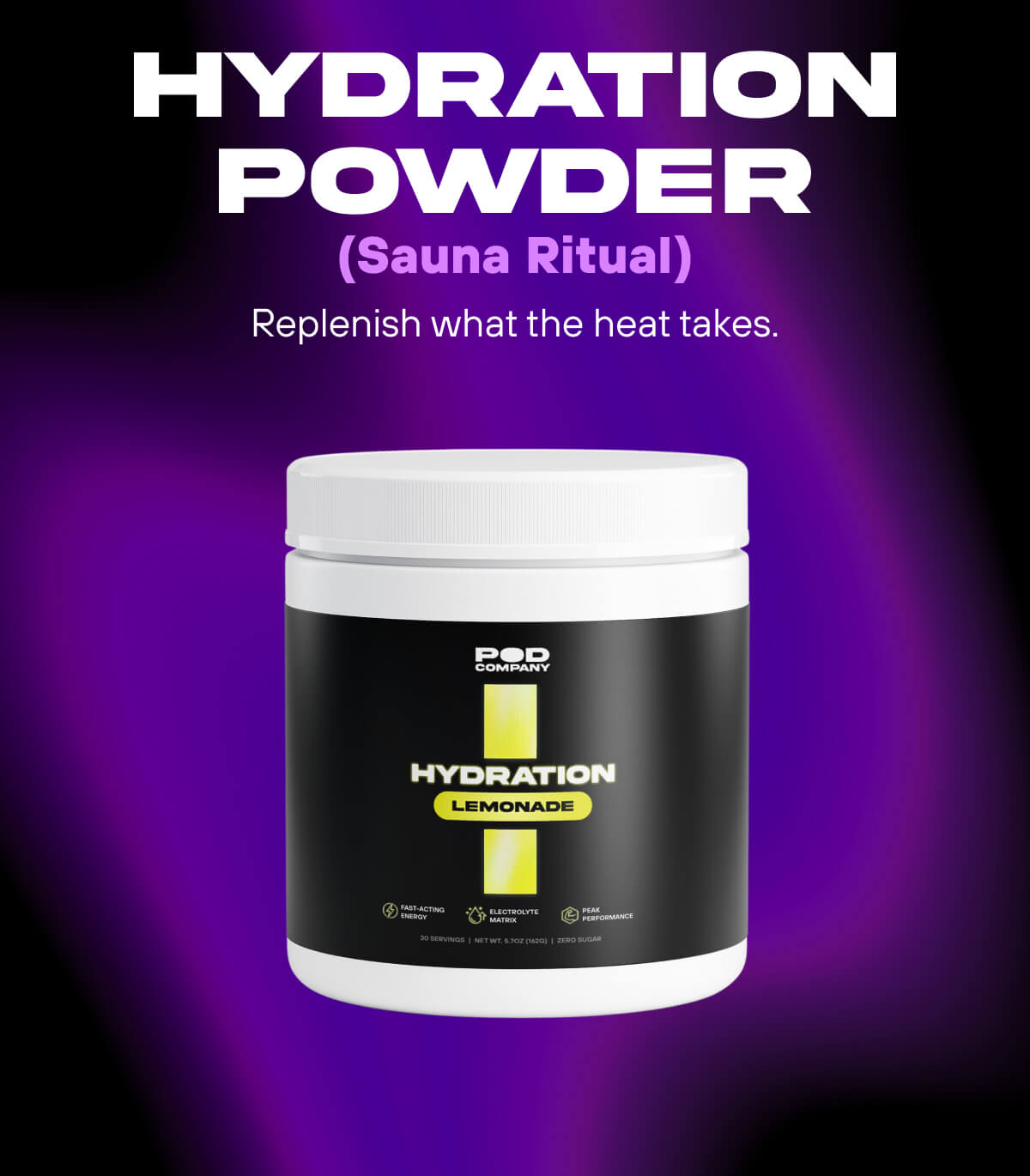 Hydration Powder (Sauna Ritual)  Replenish what the heat takes. 