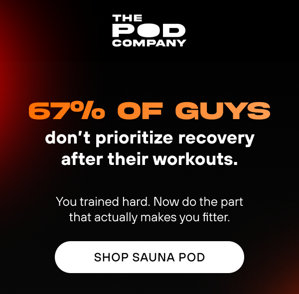 67% of guys don't prioritize recovery