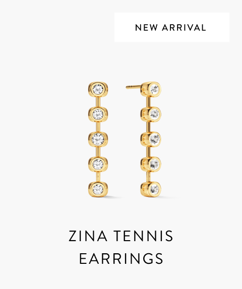 New Arrival. Zina Tennis Earrings.