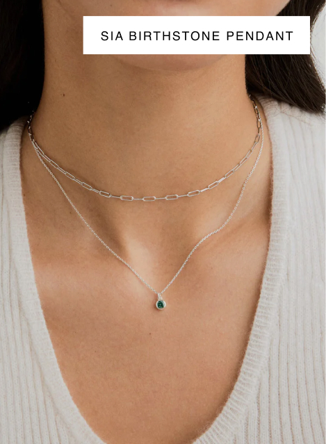 Sia Birthstone Pendant.