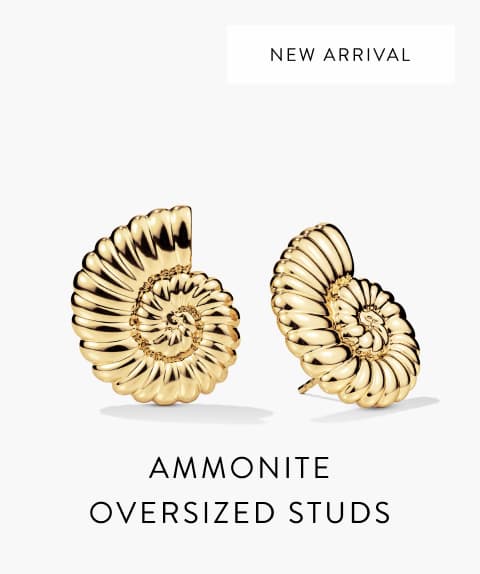 Ammonite Oversized Studs.