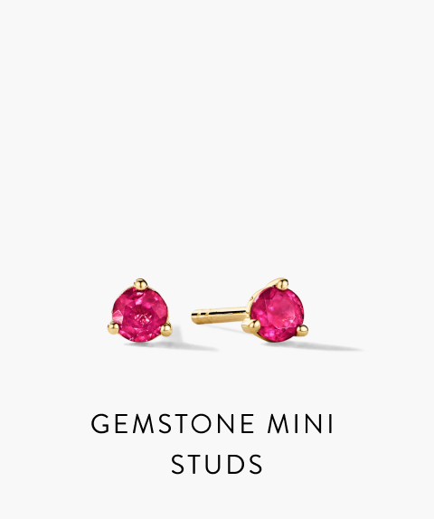 Gemstone Mini Studs.