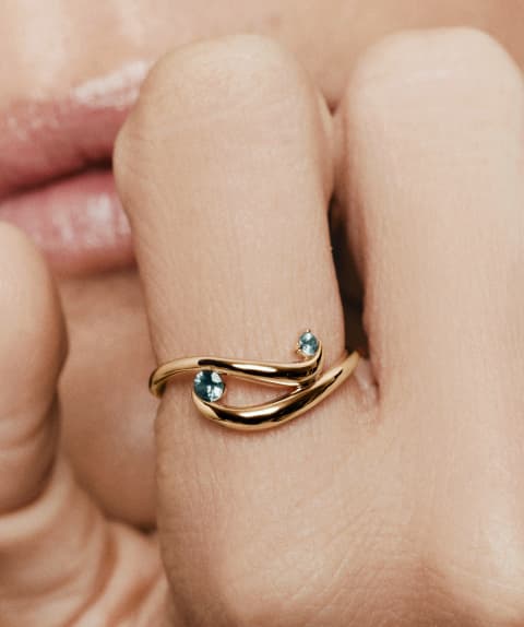 Open Dôme Twin River Ring.