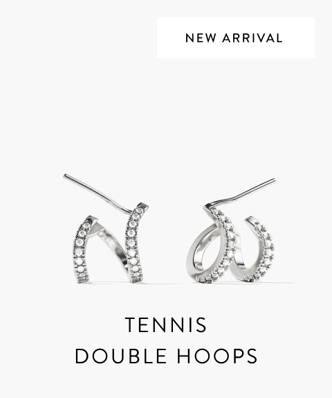 New Arrival. Tennis Double Hoops.