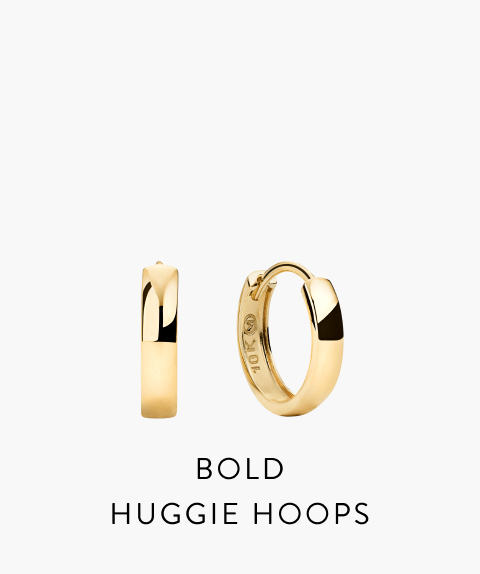 Bold Huggie Hoops.