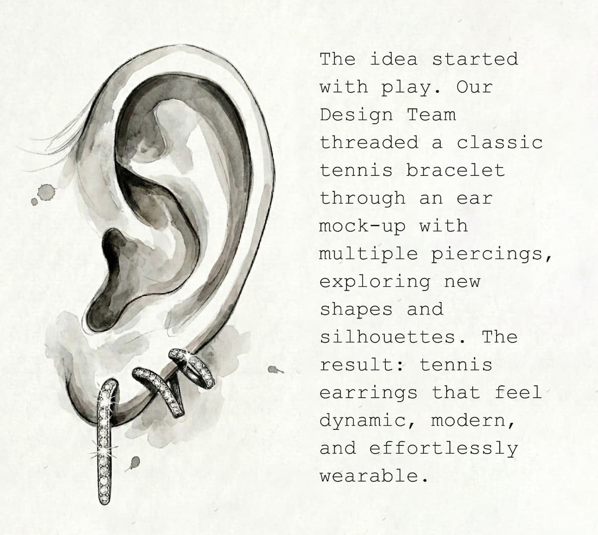 Tennis Earrings Design Inspiration.