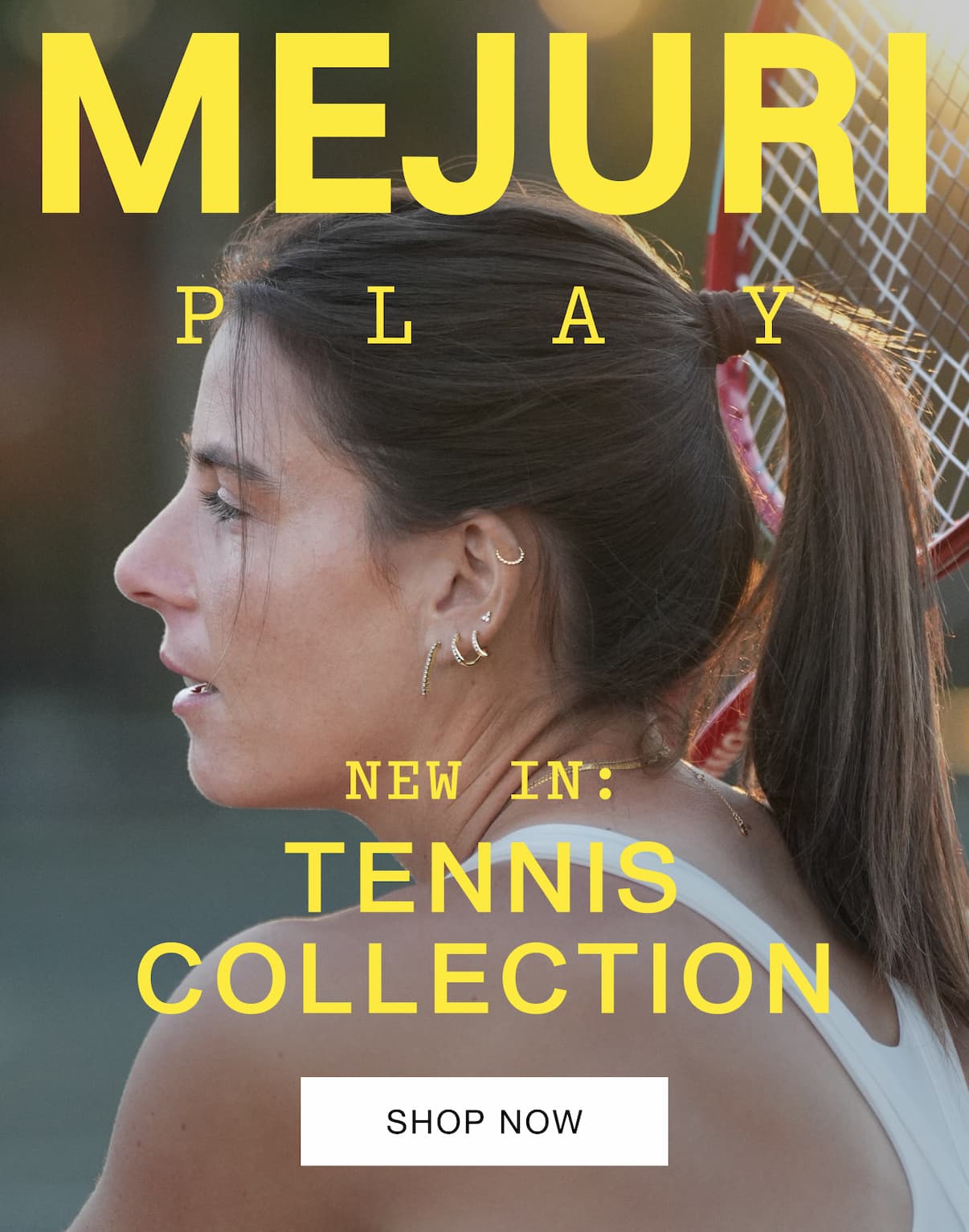 Mejuri Play. New In: Tennis Collection. Shop Now.