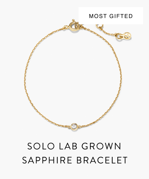 Solo Lab Grown Sapphire Bracelet.