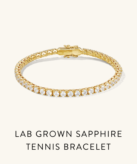 Lab Grown Sapphire Tennis Bracelet. Lab Grown Sapphire Tennis Bracelet.