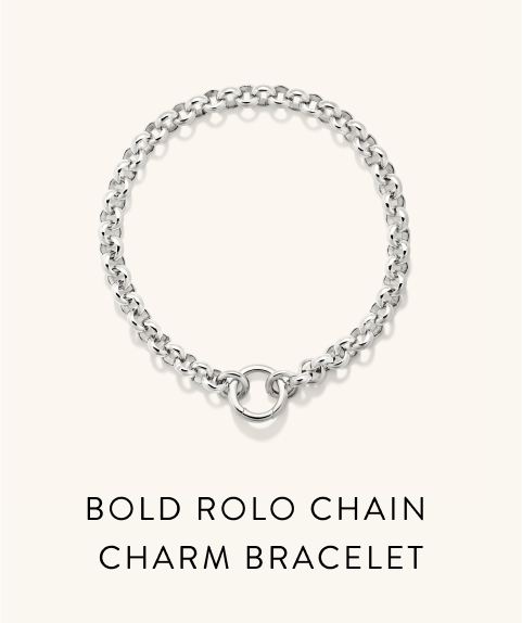 Bold Rolo Chain Charm Bracelet. Bold Rolo Chain Charm Bracelet.