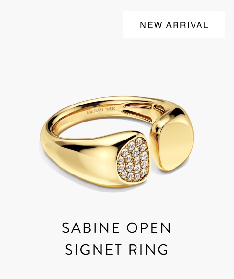 New Arrival. Sabine Open Signet Ring.